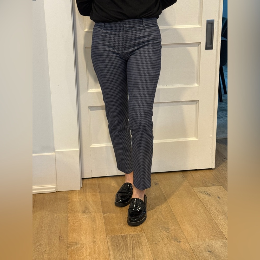 Banana Republic Blue Houndstooth Trousers